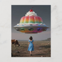 Cartão Postal Doce Arco-Íris Surreal