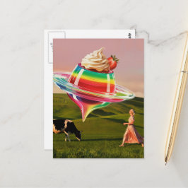 Cartão Postal Doce Arco-Íris Surreal