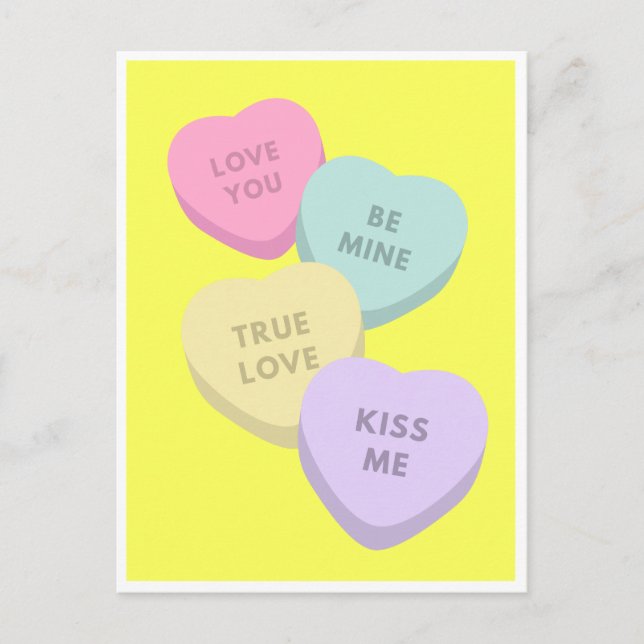 Cartão Postal Doce coração (Frente)