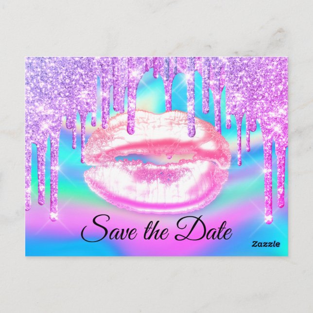 Cartão Postal Doce Menina Rosa Quinceanera, Chá de panela 16 (Verso)