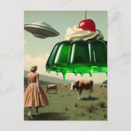 Cartão Postal Doce Tratamento Surreal Verde na Pastagem de Latic