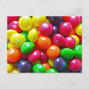 Cartão Postal Doces Coloridos