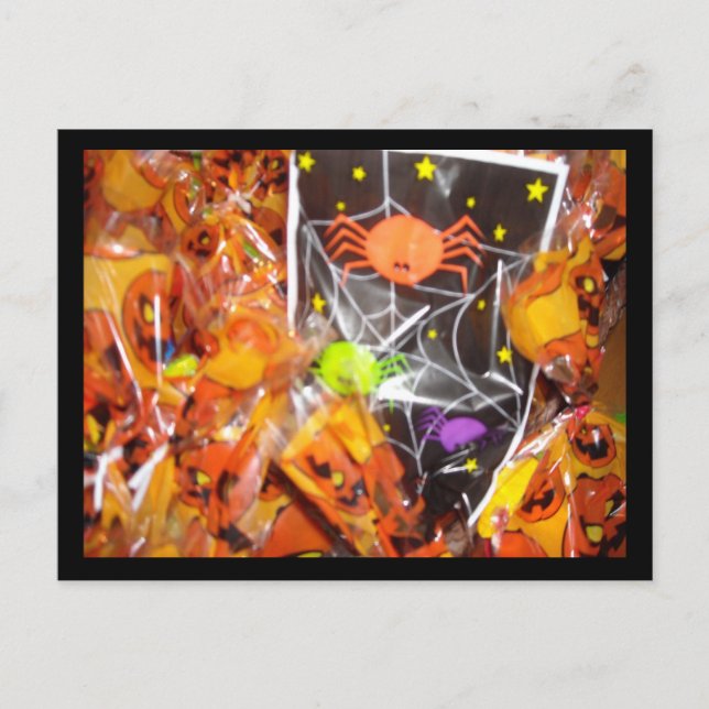 Cartão Postal Doces de Halloween (Frente)