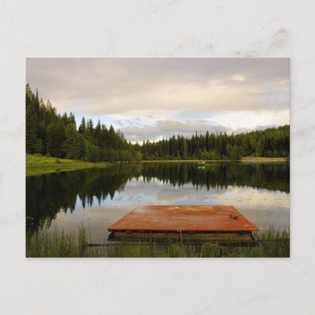 Cartão Postal Dock no Lago Marshall (Frente)