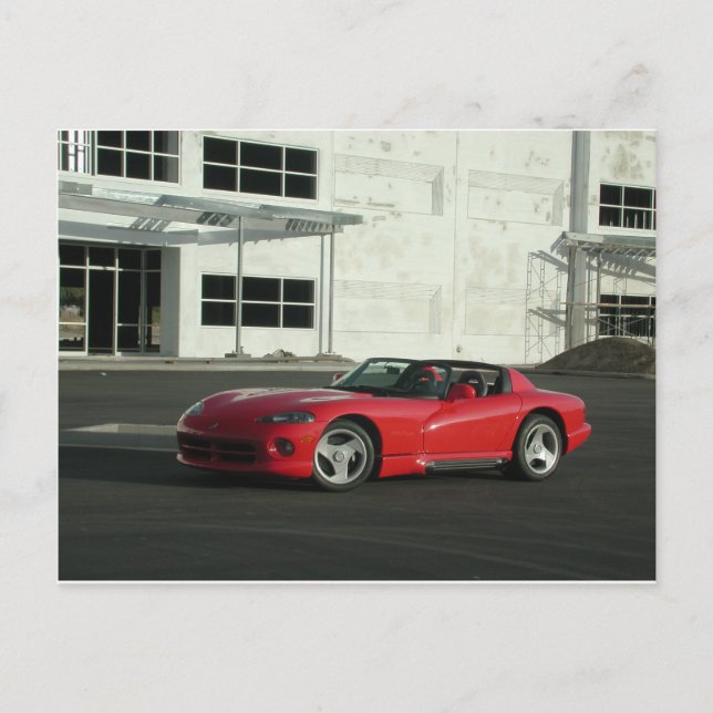 Cartão Postal Dodge Viper RT/10 (Frente)