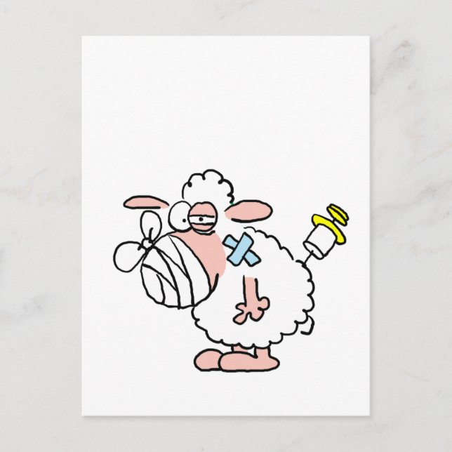 Cartão Postal Doença de ovelha (Frente)