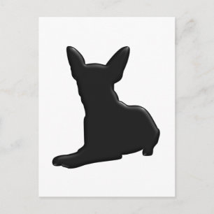 Cartão Postal Dog Chihuahua Silhouette