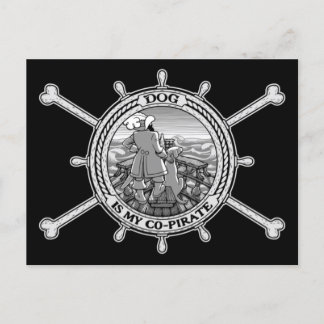 Cartão Postal Dog Is My Co-Pirate II