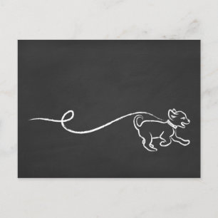 CARTÃO POSTAL DOG WALK CHALK