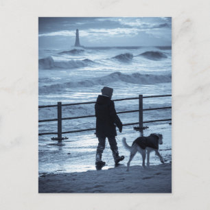 Cartão Postal Dog Walker no Roker