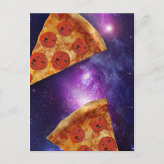 Cartão Postal Doge Pizza Galaxy