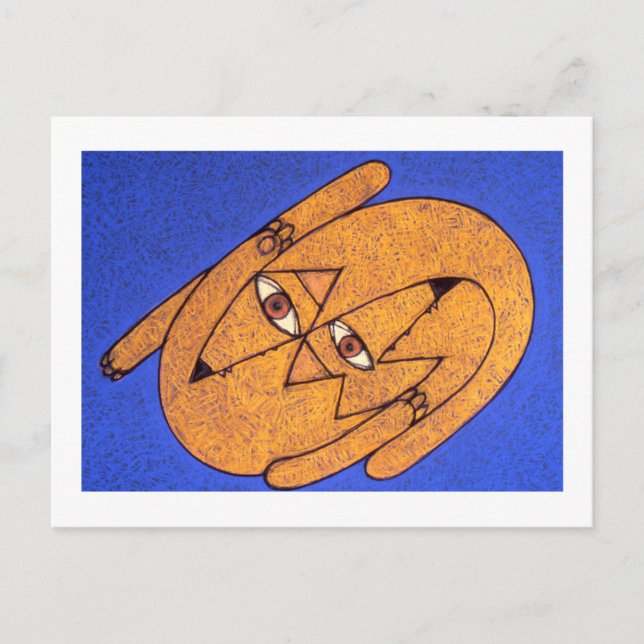 Cartão postal DogEatDog de Denis Gaston Art (Frente)