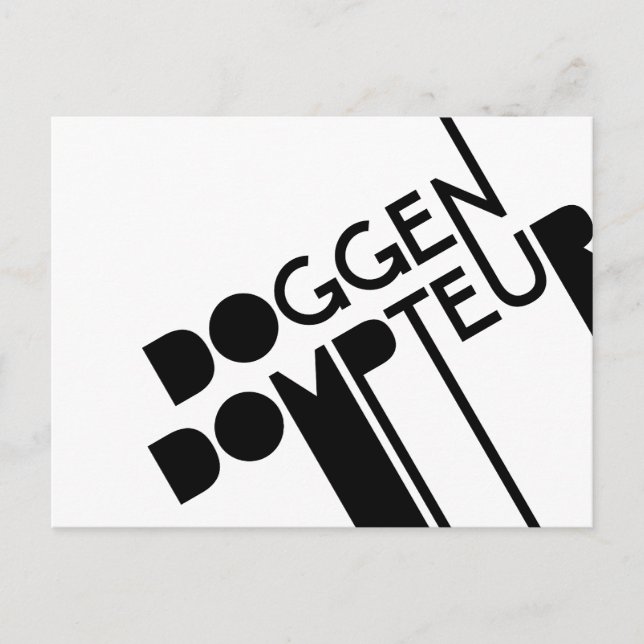 Cartão Postal Doggendompteur (Frente)