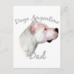 Cartão Postal Dogo Argentino Pai 2