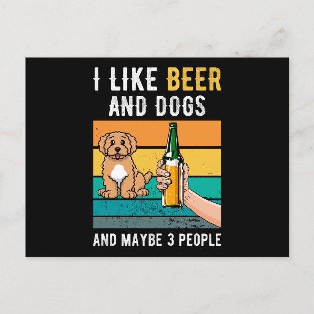 Cartão Postal Dogs Papa Gift (Frente)