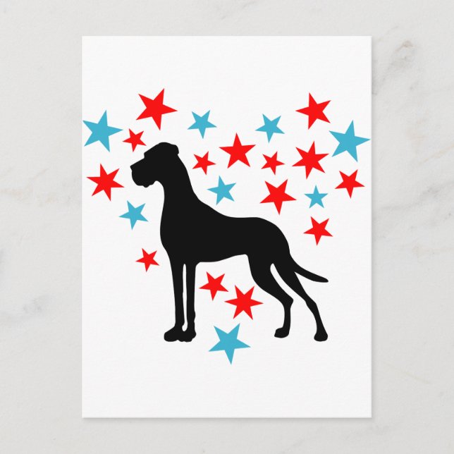 Cartão Postal Dogue Sternenherz (Frente)