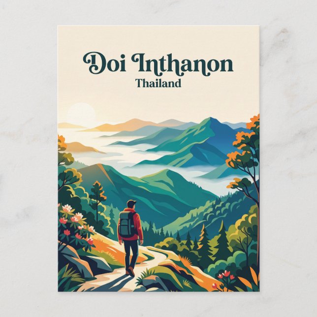 Cartão Postal Doi Inthanon Tailândia (Frente)