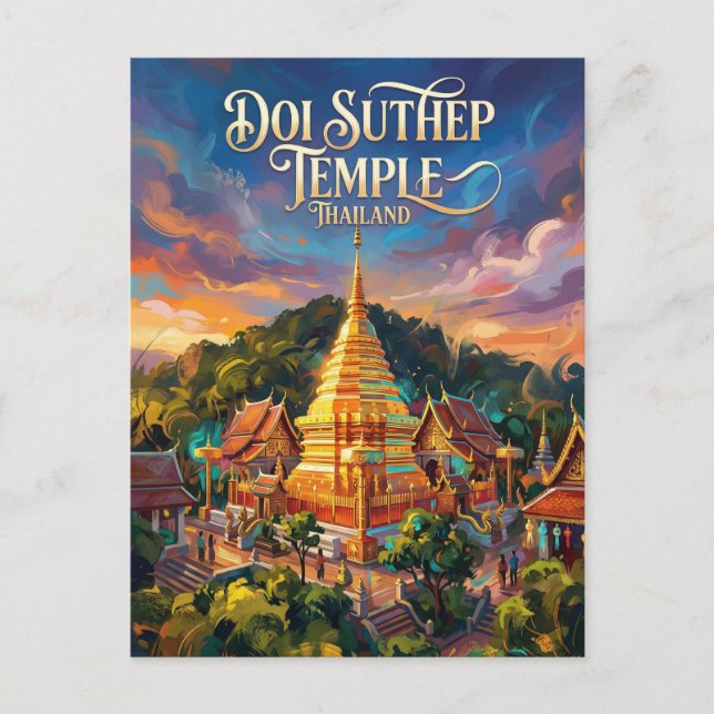 Cartão Postal Doi Suthep Thailand (Frente)