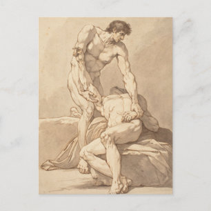 Cartão Postal Dois atletas