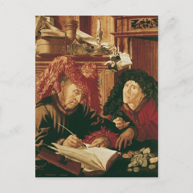 Cartão Postal Dois coletores fiscais, c.1540 (Frente)