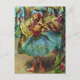 Cartão Postal Dois Dançarinos de Edgar Degas, Arte de Balé Antig