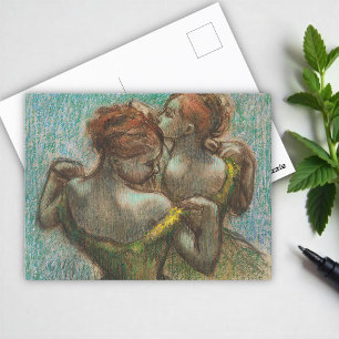 Cartão Postal Dois Dançarinos, Meio-Comprimento, Degas Art