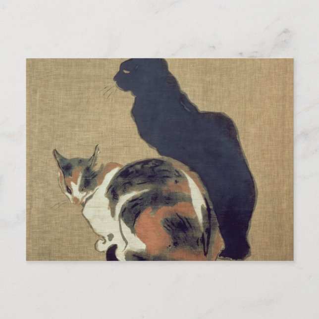 Cartão Postal Dois gatos, 1894 (Frente)