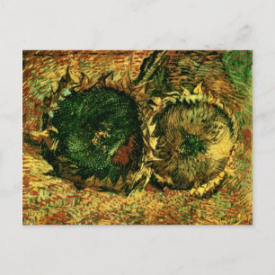 Cartão Postal Dois Girassóis Cortados (F376)Van Gogh Belas Arte