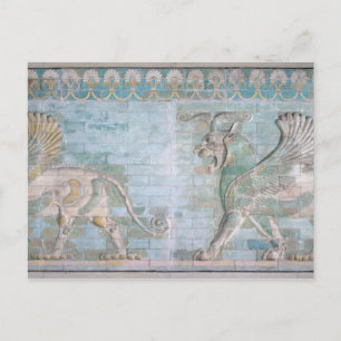 Cartão Postal Dois Griffins Asas, do Palácio de