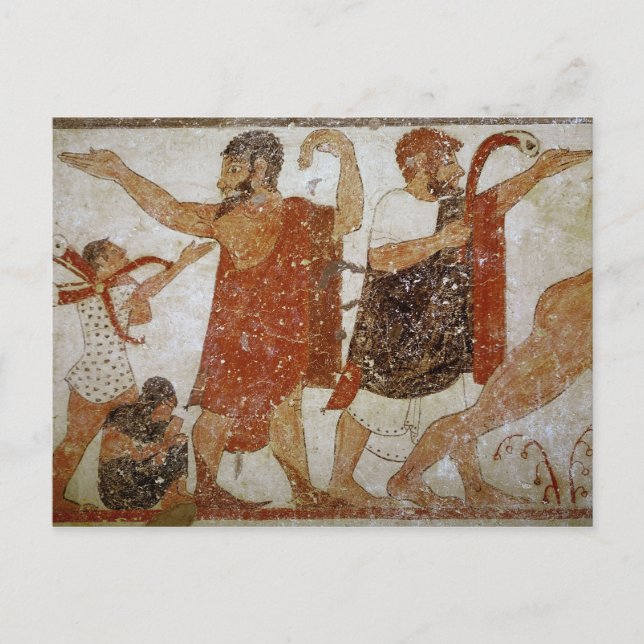 Cartão Postal Dois homens, do Tumba do Augursx (Frente)