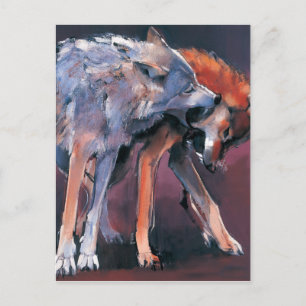 Cartão Postal Dois Lobos 2001