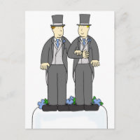 Dois Noivos Parabéns Casamento Gay