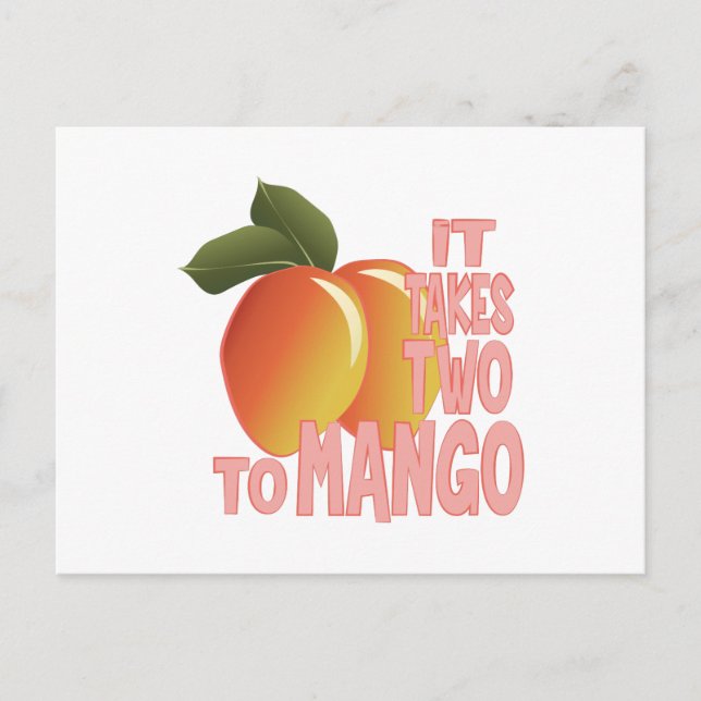 Cartão Postal Dois para Mango (Frente)