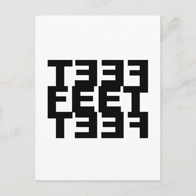 Cartão Postal Dois Pés Esquerdos (Frente)