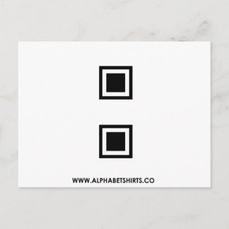 Cartão Postal Dois pontos pretos