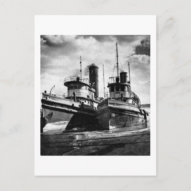 Cartão Postal Dois Rebocadores (Frente)