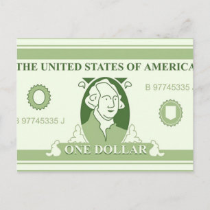 Cartão Postal Dólar Americano