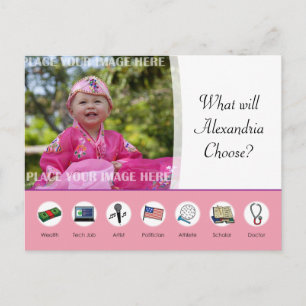 Cartão Postal Doljabi Doljanchi Dol Coreano 1rua Primeiro aniver