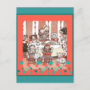 Cartão Postal Doll Party