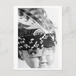 Cartão Postal Doll portrait Indian - Mudhead