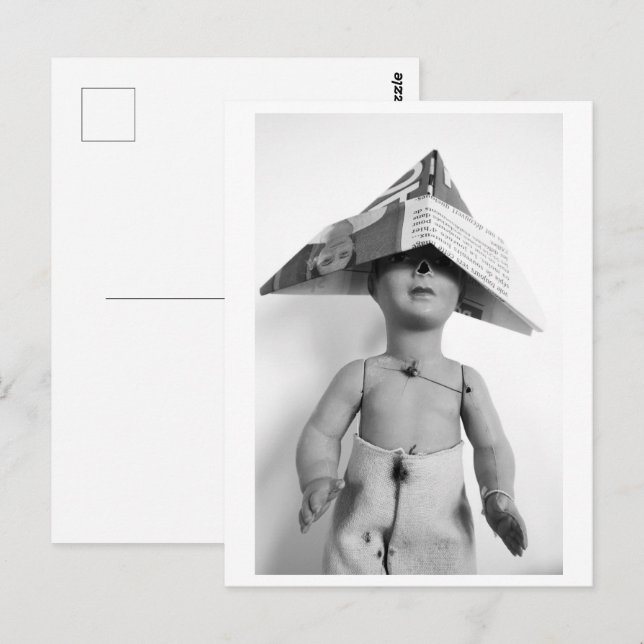 Cartão Postal Doll with paper hat - Jack (Frente/Verso)