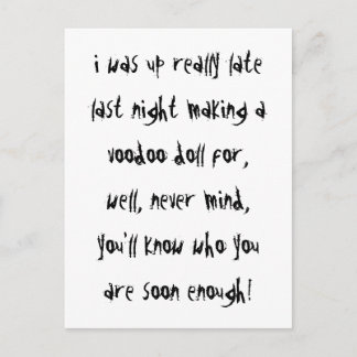 Cartão Postal Dolls Voodoo