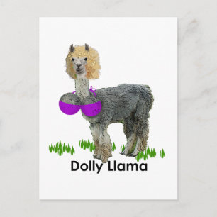 Cartão Postal Dolly Llama