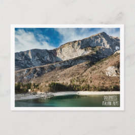 Cartão Postal Dolomites, Alpes italianos em Trentino, Itália