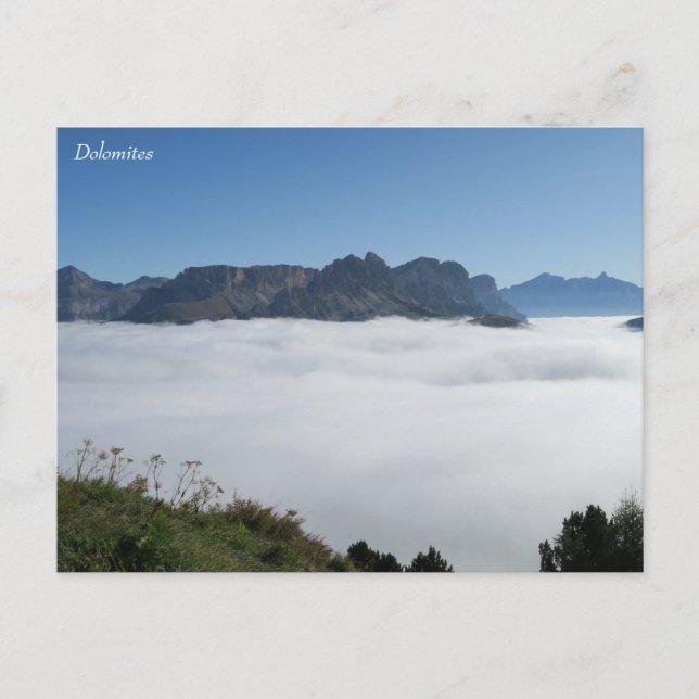 Cartão Postal Dolomites Itália (Frente)