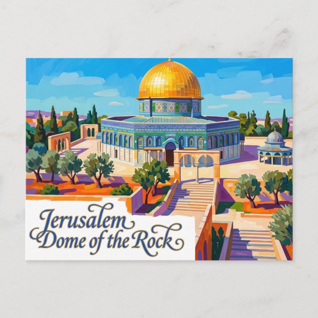 Cartão Postal Dome da Rocha Israel (Frente)