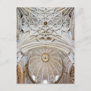 Cartão Postal Dome e Teto Saltado da Catedral de Córdova