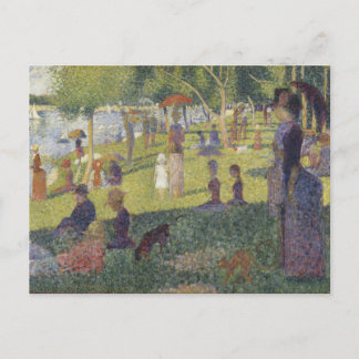 Cartão Postal Domingo À Tarde Ilha La Grande Jatte Seurat