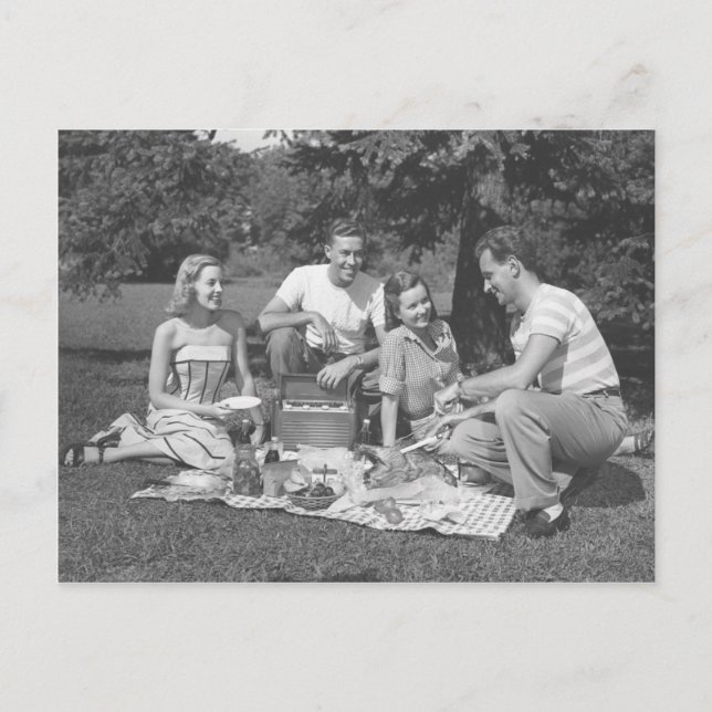 Cartão Postal Domingo No Parque Com Amigos (Frente)