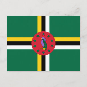 Cartão postal Dominica Flag